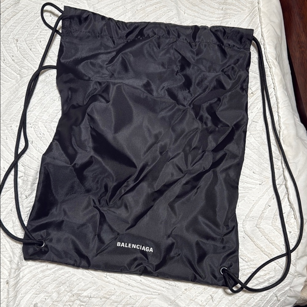 Balenciaga Black Backpack with Minimalist Design